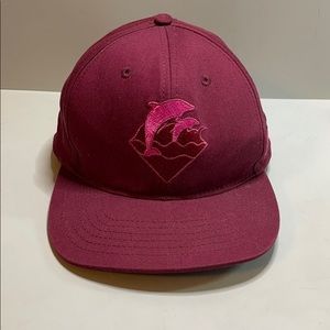 Pink + Dolphin maroon w/pink 🐬 adjustable hat